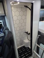Shower/Toilet Cubicle with Roller Door